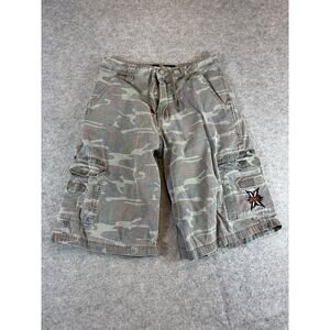 Vintage X Games Camo Cargo Shorts Youth Boys Medium Gray Streerwear Outdoor Y2K